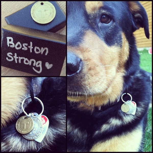 Dog Tag Boston MA Vintage Subway T Token - Simple Pet Brass Accessory for Collar - Massachusetts MASS Love that Dirty Water - Mbta