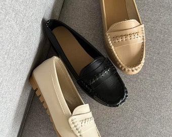 loafers Topsider for Women| Flat shoes loafers for her| Slip on shoes