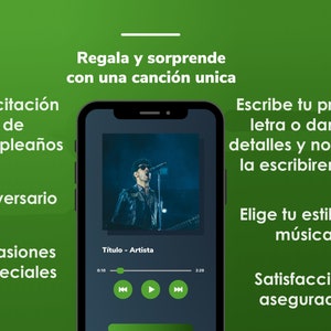 Increíbles canciones personalizadas para cumpleaños, boda, aniversario, regalo. Tu propia música en formato digital mp3 quedarás maravillado imagen 1