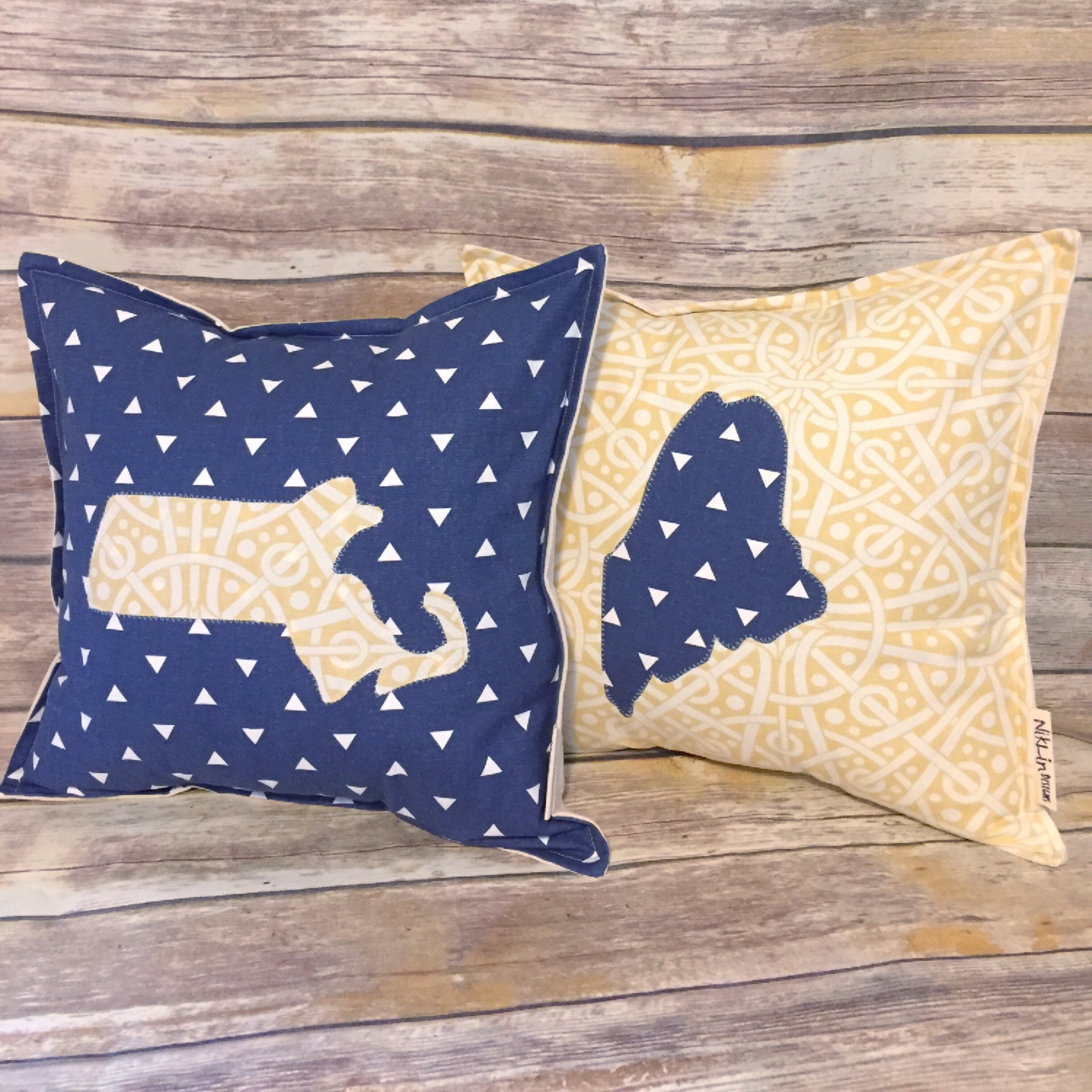 state throw pillows