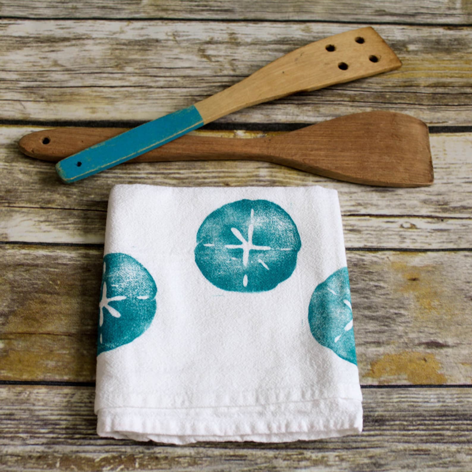 Sand Dollar Flour Sack Towel Kitchen Towel Tea Towel Etsy