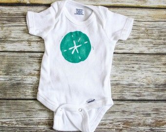 Ocean Baby Bobdysuit · Sand Dollar Baby Bodysuit · Beach Baby Newborn Outfit or Custom Toddler Clothes · Nautical Baby Clothes