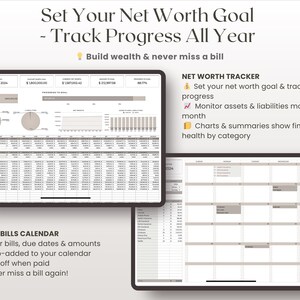 Annual Budget Google Sheets Spreadsheet Monthly Planner Weekly Biweekly Personal Finance Templates Savings and Debt Tracker Bill Calendar image 7
