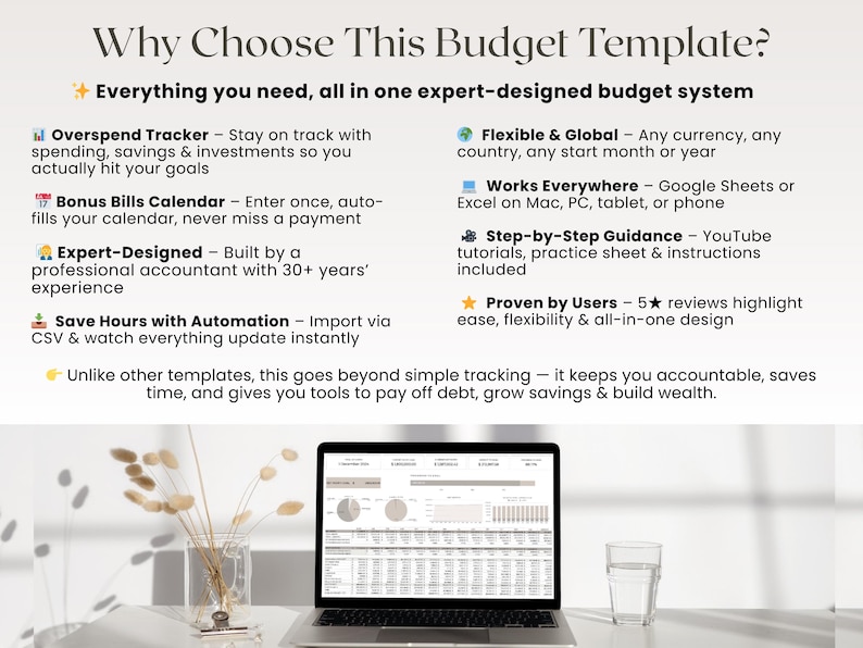 Annual Budget Google Sheets Spreadsheet Monthly Planner Weekly Biweekly Personal Finance Templates Savings and Debt Tracker Bill Calendar image 2