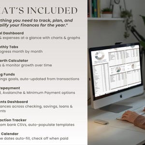 Annual Budget Google Sheets Spreadsheet Monthly Planner Weekly Biweekly Personal Finance Templates Savings and Debt Tracker Bill Calendar image 3