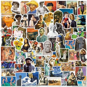 Famous Art Stickers, Vincent Van Gogh, Picasso, Matisse