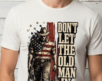 Don't Let The Old Man in Vintage PNG - instant download