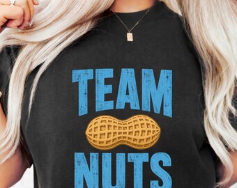 Team Nuts PNG: Funny Peanut Graphic Party Humor png Nut Lovers Humor Snack Pun Clipart (Digital Download)