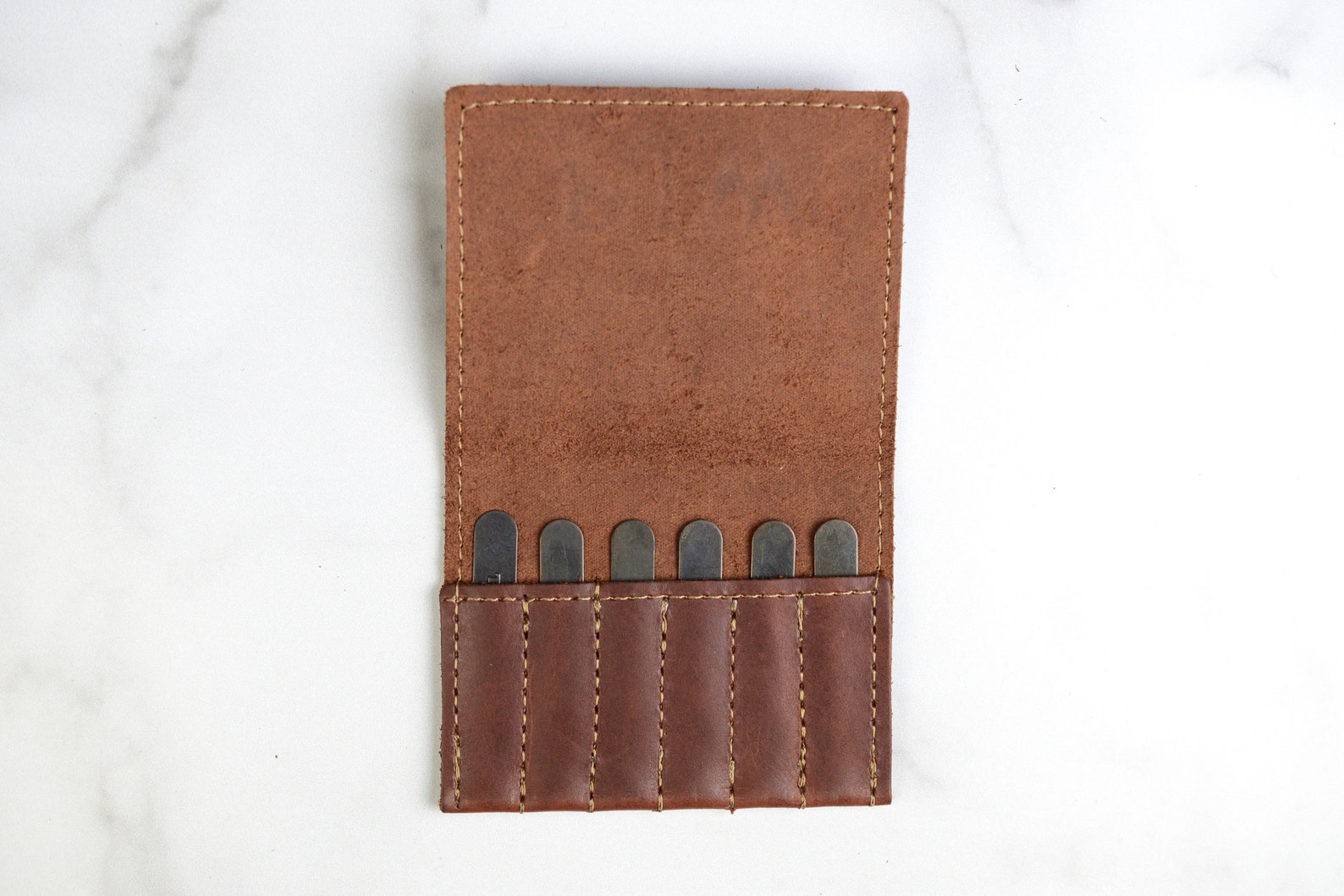 Personalized Leather Collar Stay Case Monogram Collar Stay Etsy