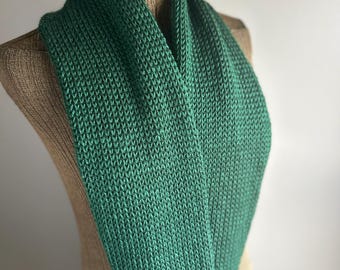 Evergreen Knit Infinity Scarf Cowl