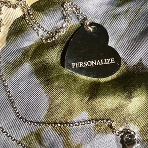 PERSONALIZE Heart Necklace (UNISEX)