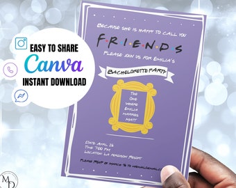 FRIENDS Bachelorette Invitation