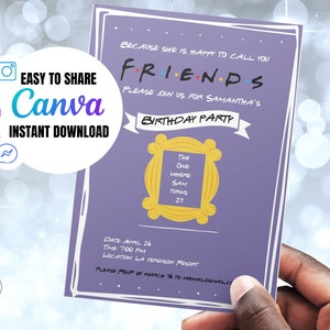 FRIENDS Birthday Party Invitation