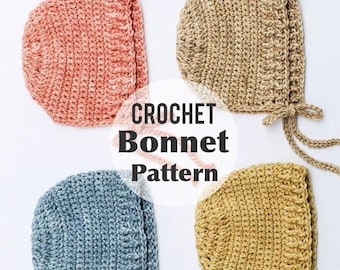 Beginner Crochet Baby Bonnet Pattern pdf