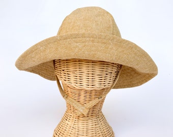 Baby Sun Hat, Tan Sun Hat, Outdoor Baby Hat, Beach Hat for Kids, Baby Summer Hat