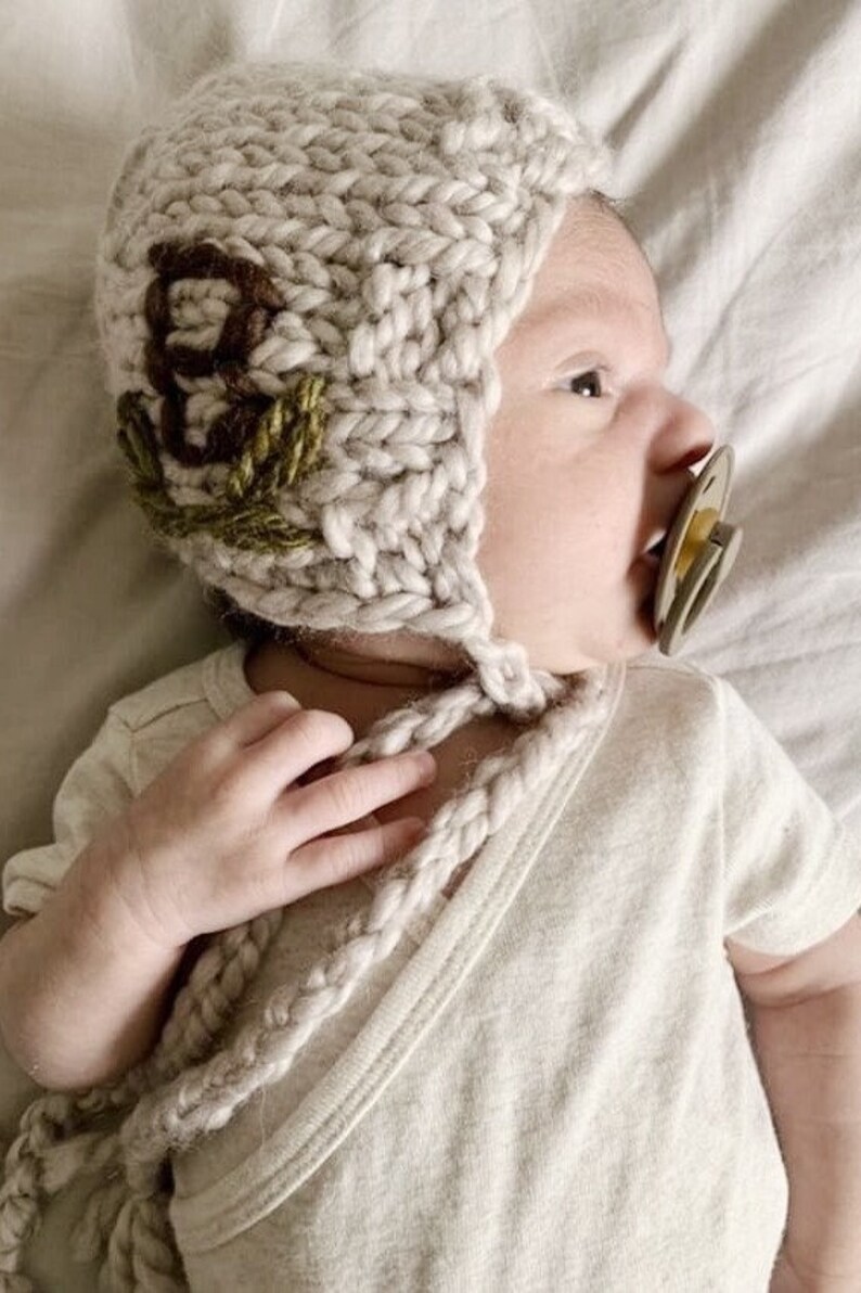 Monogram Baby Gift for Boy or Girl Infant Monogram Hat Etsy