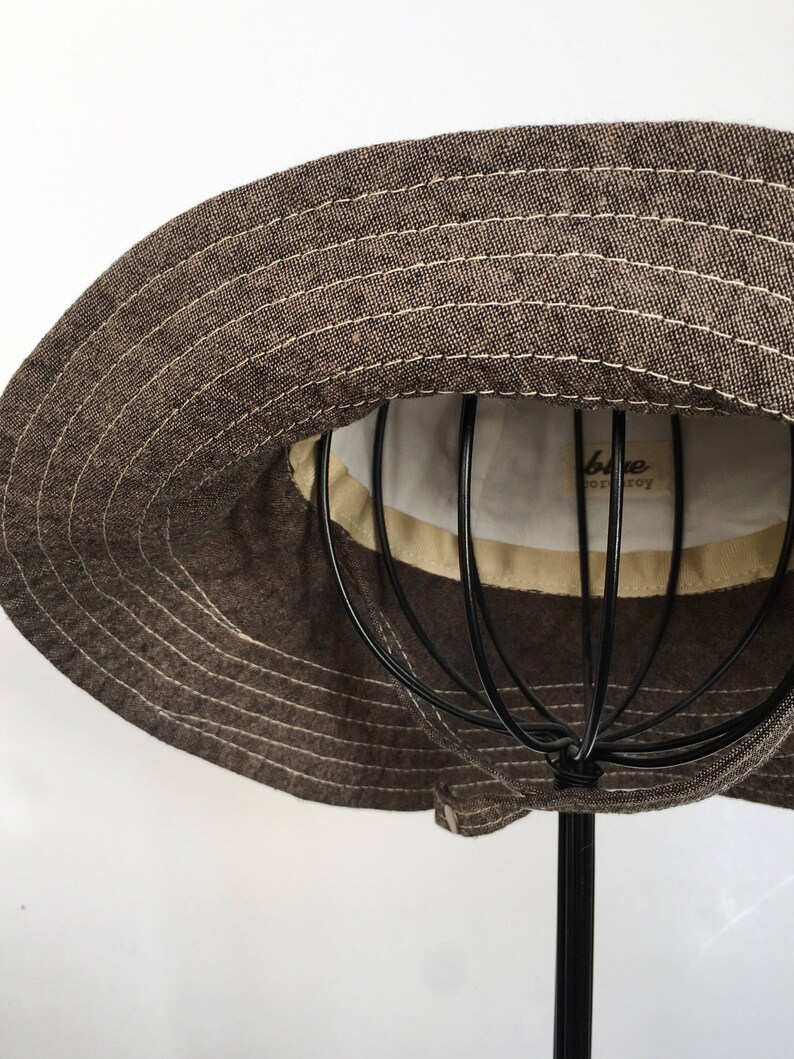 Brown Linen Wide Brim Floppy Sun Hat for Beach Baby Boys and Etsy