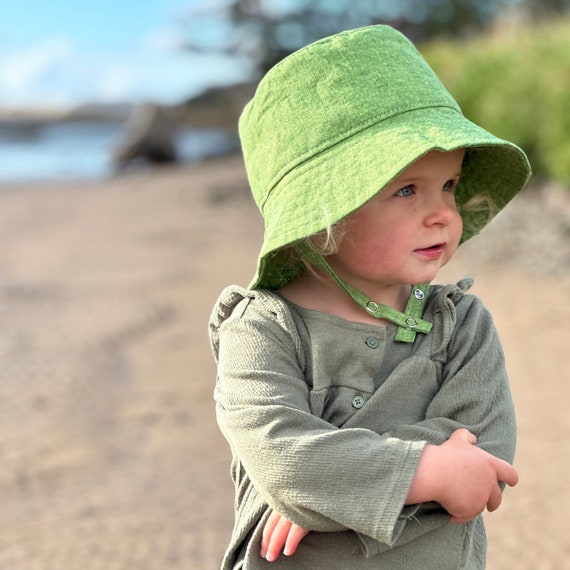 thumbnail image 2 of Kids Wide Brim Sun Hat With Neck Flap - UPF 50+ Adjustable Sun Protection For Babies & Toddlers 2 of 13