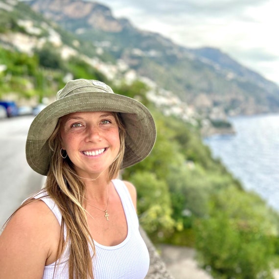 Summer Bucket Hat, Olive Green Hat, Corduroy Hat, Wide Brim Sun Hat, Beach Bucket Hat, Cotton Summer Hat, Green Bucket Hat, Boho Sun Hat