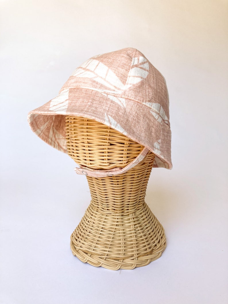 Brimmed Sun Hat Pink Baby Sun Hat Bucket Hat Pink Girl Hat Summer Baby Gift Girl Girls Summer Hat Floral Baby Hat Beach Baby Gift