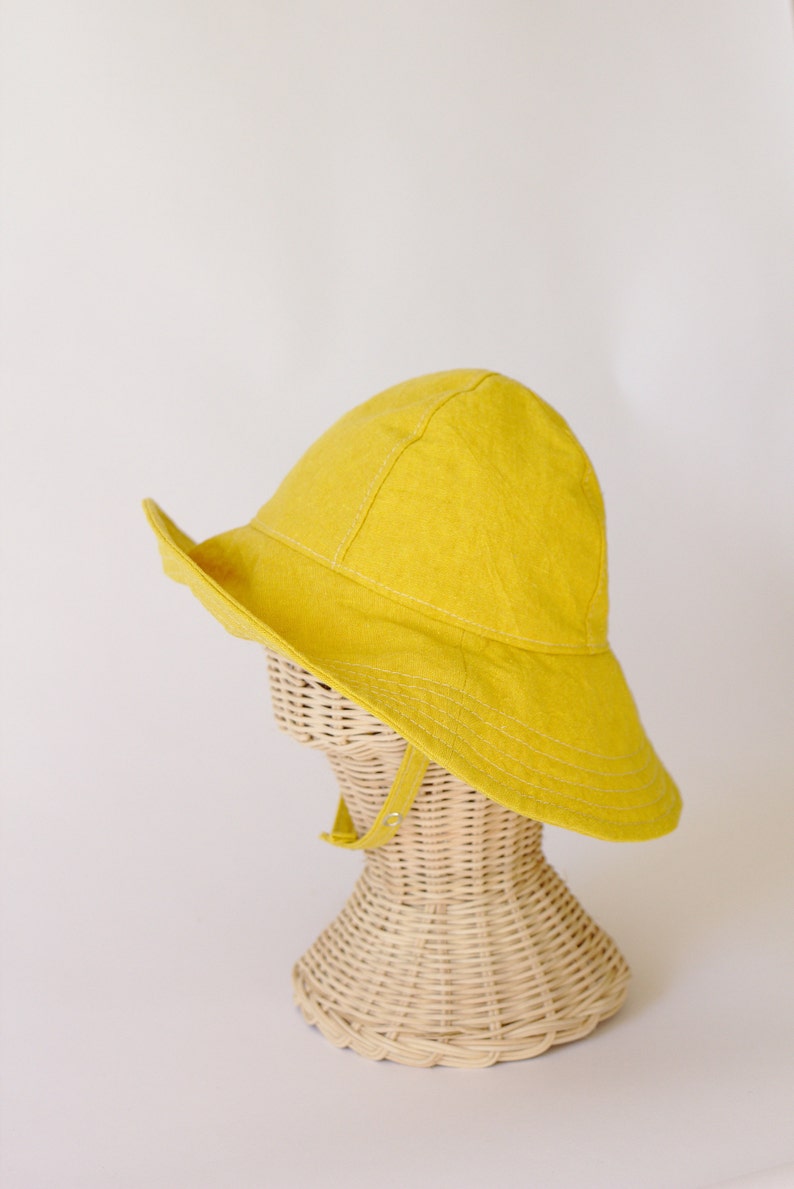 Yellow Sun Hat Wide Brim Hat Beach Babies Summer Hat for Etsy