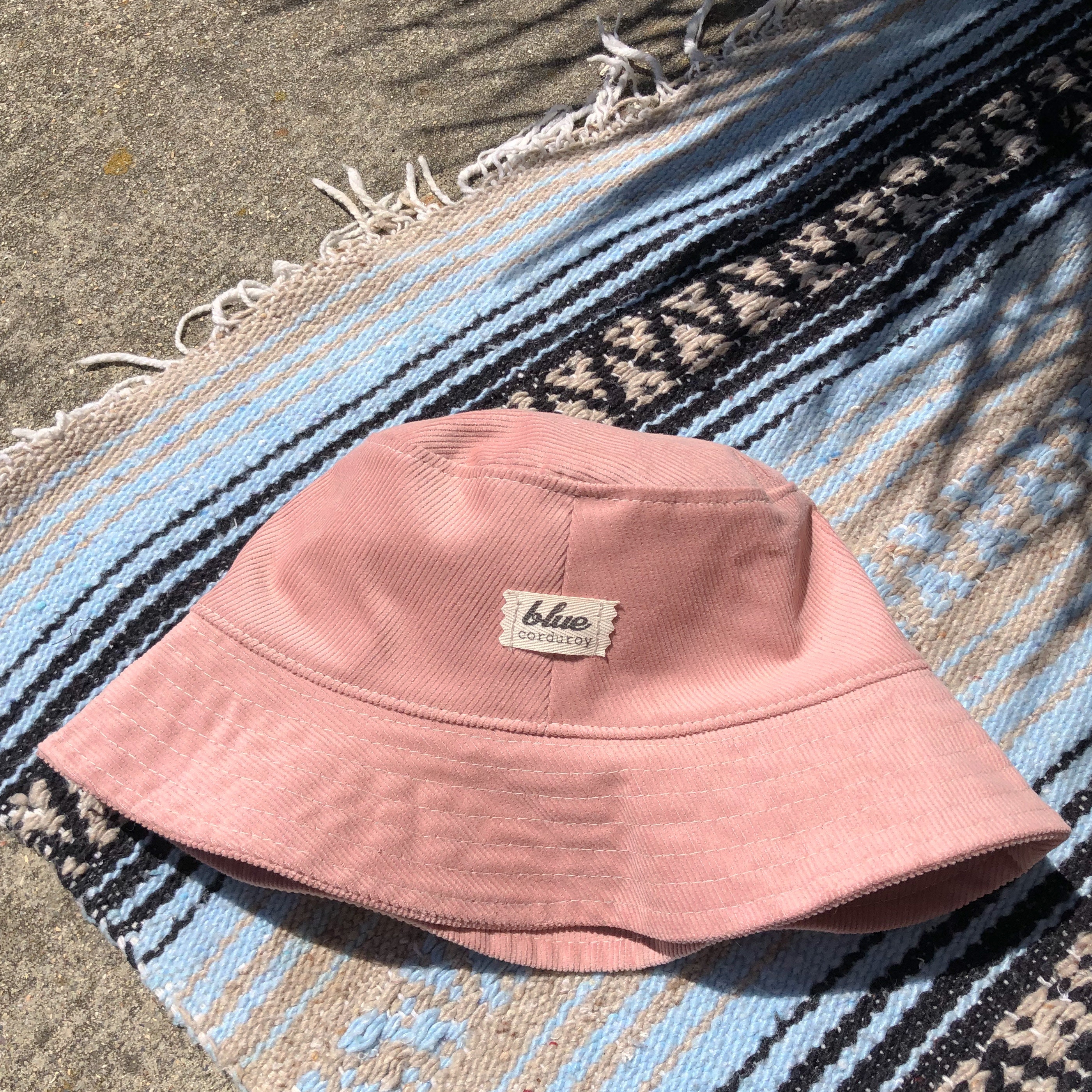 Light Pink Women's Corded Bucket Hat