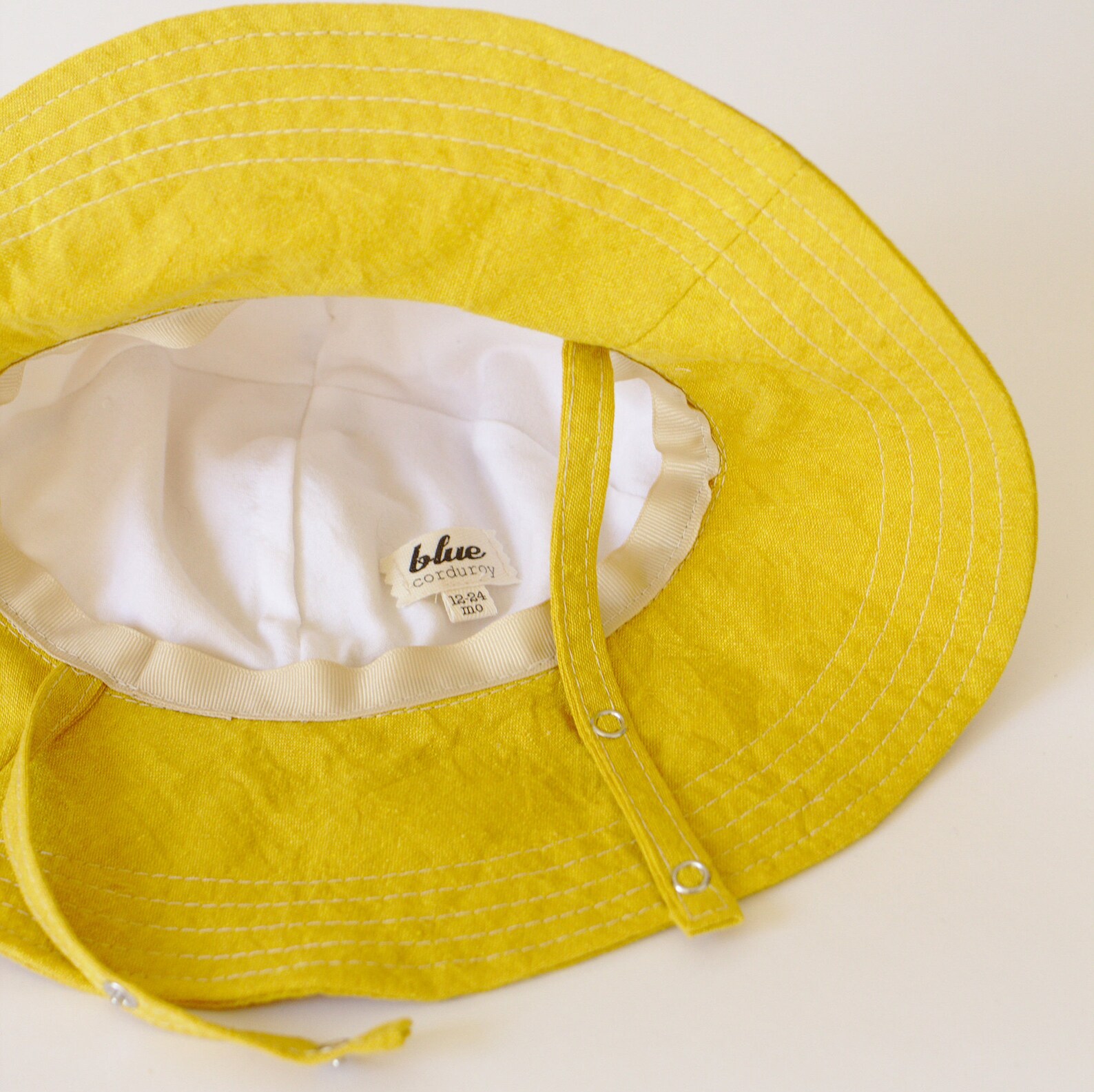 Baby Summer Hat Yellow Sun Hat Baby Summer Accessory Etsy