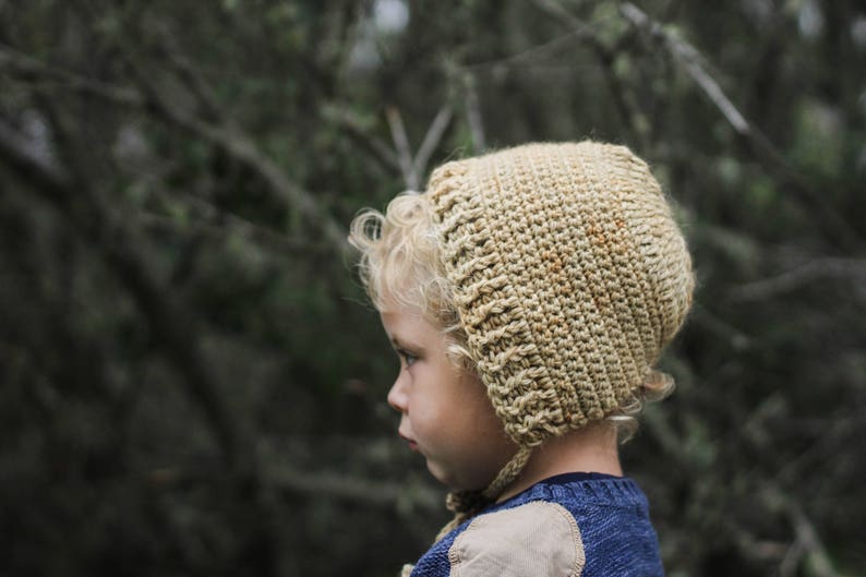 Beginner Crochet Baby Bonnet Pattern 