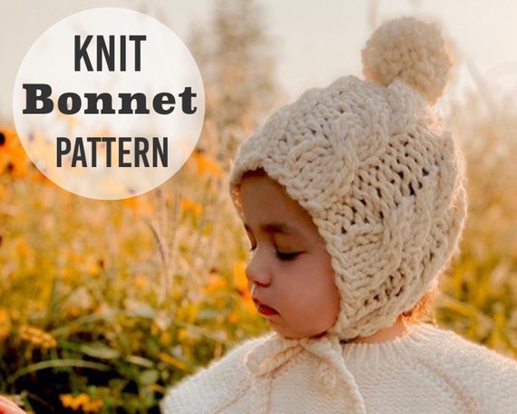 Knit newborn bonnet deals