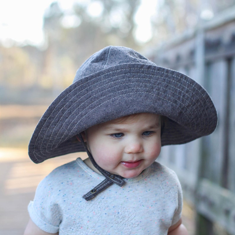 Brown Linen Wide Brim Floppy Sun Hat for Beach Baby Boys and Etsy