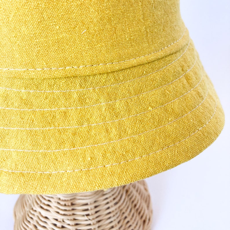 Yellow Bucket Hat Baby Sun Hat Summer Baby Gift Toddler Sun Etsy