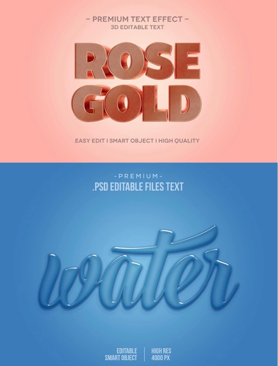 Premium PSD Text Effects Editable Customizable Psd Fonts Photoshop Text ...