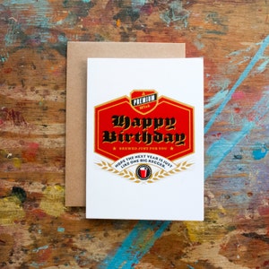 Joyeux Anniversaire Biere Stout Etiquette Jaune De La Carte Etsy Joyeux Anniversaire Biere Stout Etiquette Jaune De La Carte Etsy