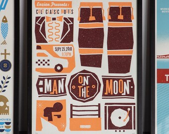 Man On The Moon - Cult Classic - Screen Printed Poster