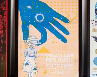 Deathcab for Cutie - Chvrches - St. Augustine - 2016 -  Gig Poster - Screen print - Art Print
