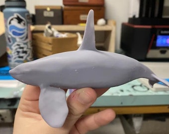 Ecotype-Specific Adult Killer Whale Model (UNPAINTED)| 3D Resin Printed Scientific Model Marine Biology Orca Ocean Lovers Gift