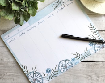Weekly Planner Page Digital Download
