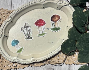 Mushrooms Mini Stickers Set