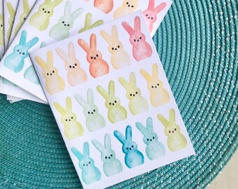 Pastel Bunnies Easter Card, Marshmallow, Set of 6