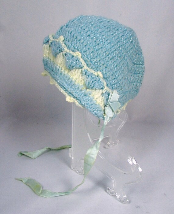 Vintage 1930s Set of Knitted 2 pairs Baby Booties,