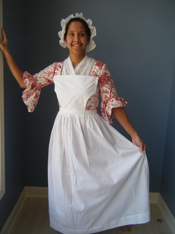 Pinner Apron Colonial Costume 18th. Century Etsy