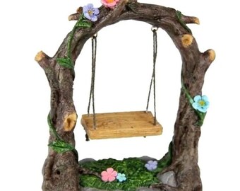 Fairy Garden Accessories - 11cms Fairy Swing (3-5days Delivery)