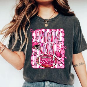 Comfort Colors Football Pink Out Tackle  Shirt, Breast Cancer Awareness Shirt, Tackle Breast Cancer Shirt, Tackle Cancer Shirt