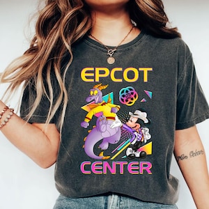 Disneyy Epcot Mickey & Dragon Figment Astronaut 1982 Shirt, Funny Mickey And Friends T-Shirt, Wdw Magic Kingdom Shirt