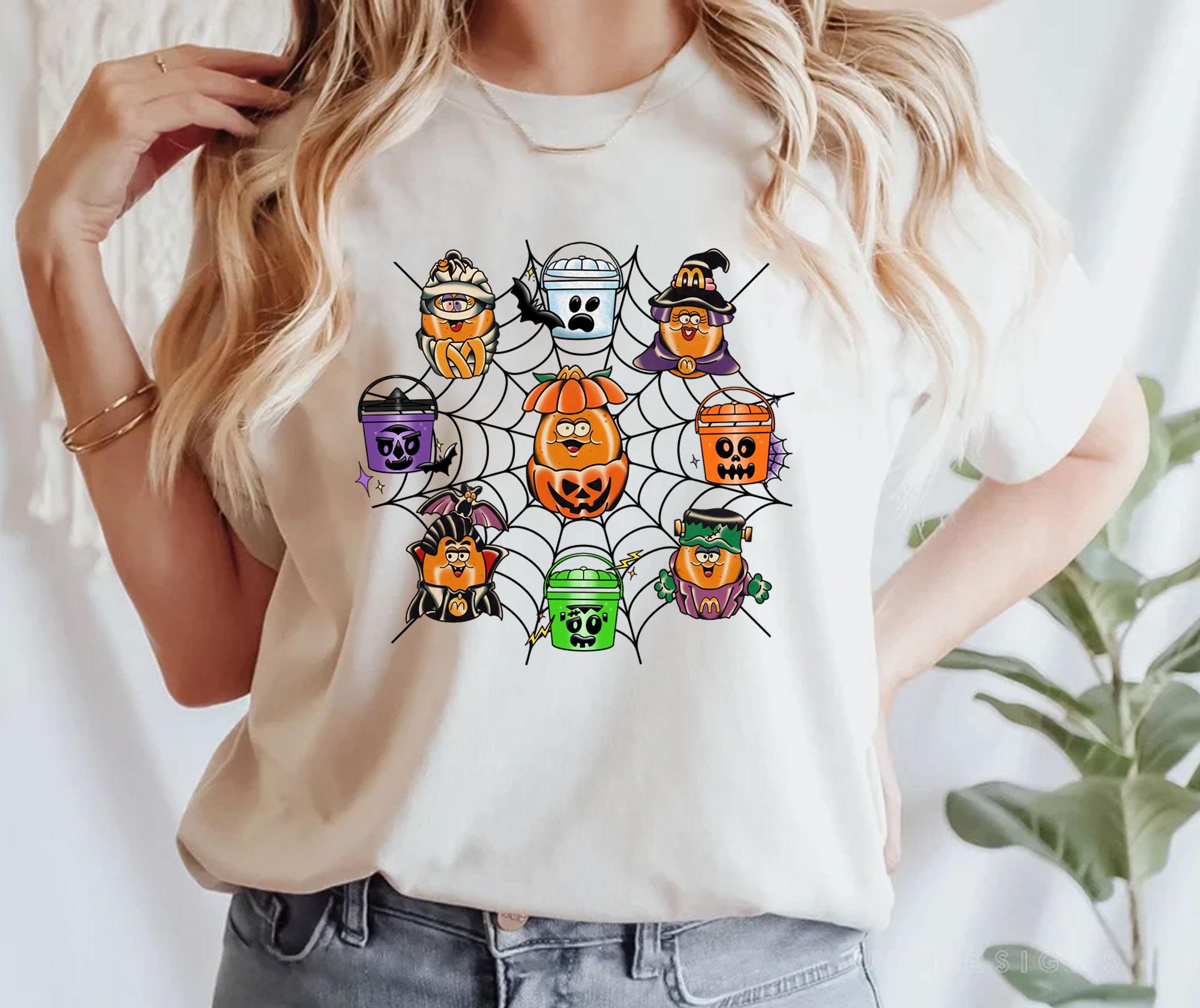 Spooky Nuggets Meal Bucket Shirt, Halloween Chicken Nuggets, Funny Halloween T-Shirt, Trendy Halloween, Spooky Season, Halloween Party Tee