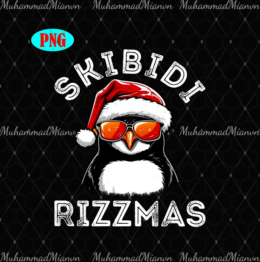 Skibidi Rizzmas Penguin Png,merry Christmas Png, Christmas Family Png ...