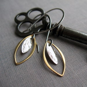 Sterling Silver Leaf Earrings, Elegant Lightweight Earrings, Gift for Her image 6