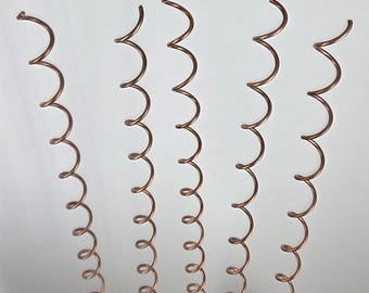 Copper Electroculture Coils (5-Pack) – Garden Antenna Plant Stakes