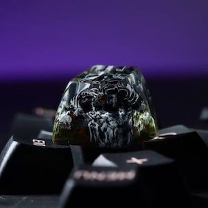 Stone Dragon Keycap, Artisan Keycap, Keycap Set for MX Cherry Mechanical Keyboard, Gift for Him