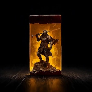 NEW Elden Ri.ng nightreign  Lamp, wylder figure, Handmade Painting, Games Gift, duch.ess resin lamp, Halloween 2025, wylder diorama lamp